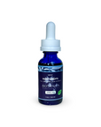 Blue bottle of Botanica Night Drops full-spectrum hemp extract in mint flavor, 1250mg