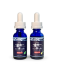 Two bottles of Botanica Night Drops full-spectrum hemp extract, mint and lemon flavors, 2500mg