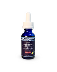 Blue bottle of Botanica Night Drops full-spectrum hemp extract in lemon flavor, 2500mg