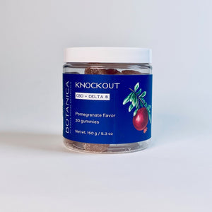Knockout Gummies | CBD + Delta 8 hemp, gummy, delta 8 Botanica by Eagle House Botanicals 
